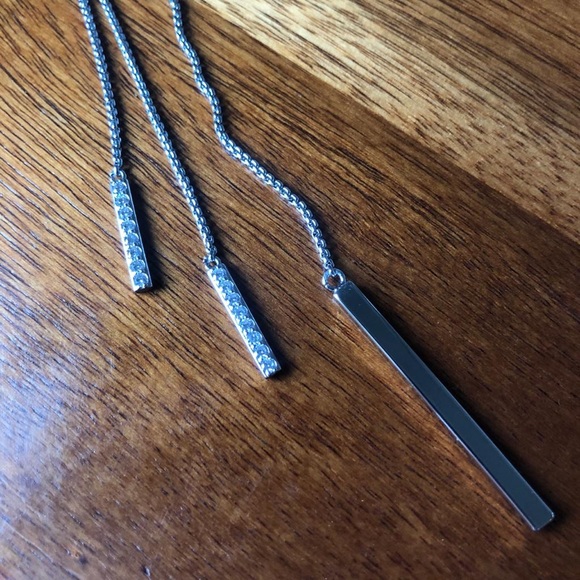 Gorge silver plated necklace with zirconia - Picture 2 of 6